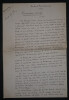 Manuscrit autographe sign&eacute; "Le Mouton Enrag&eacute;". Louis Fr&eacute;d&eacute;ric SAUVAGE