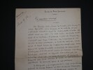 Manuscrit autographe sign&eacute; "Le Mouton Enrag&eacute;". Louis Fr&eacute;d&eacute;ric SAUVAGE