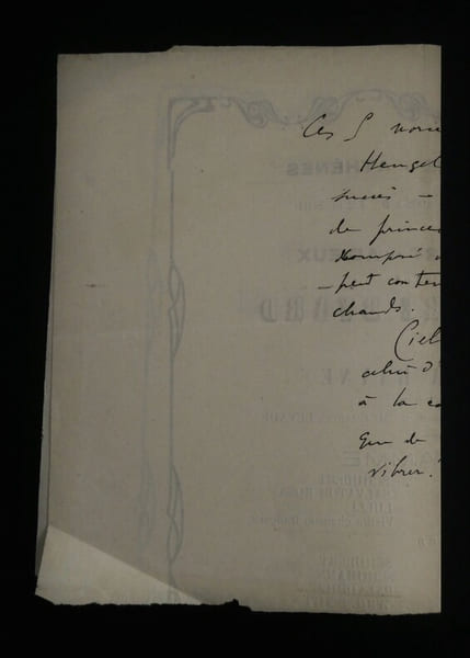 LEVADE Charles Gaston - LETTRE AUTOGRAPHE SIGN&Eacute;E, CONSERVATOIRE ATH&Egrave;NES. Charles Gaston Levad&eacute;