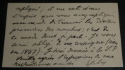 Ernest LEBON, Math&eacute;maticien - CARTE DE VISITE AUTOGRAPHE SIGN&Eacute;E. Ernest LEBON