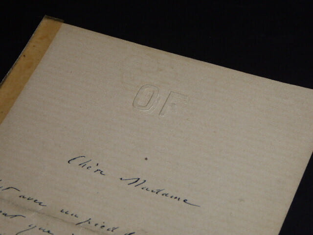 LETTRE AUTOGRAPHE SIGN&Eacute;E, DEMANDE DE SERVICES. Octave Feuillet