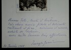 MASSIE Georges - AQUARELLE ORIGINALE D&Eacute;DICACE &Agrave; MARCELLE MAUGUIN, 1968. Georges Massi&eacute;