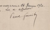 Pouvoir sign&eacute; par Paul Ginisty – Collection coh&eacute;rente de 50 auteurs & musiciens. Paul Ginisty