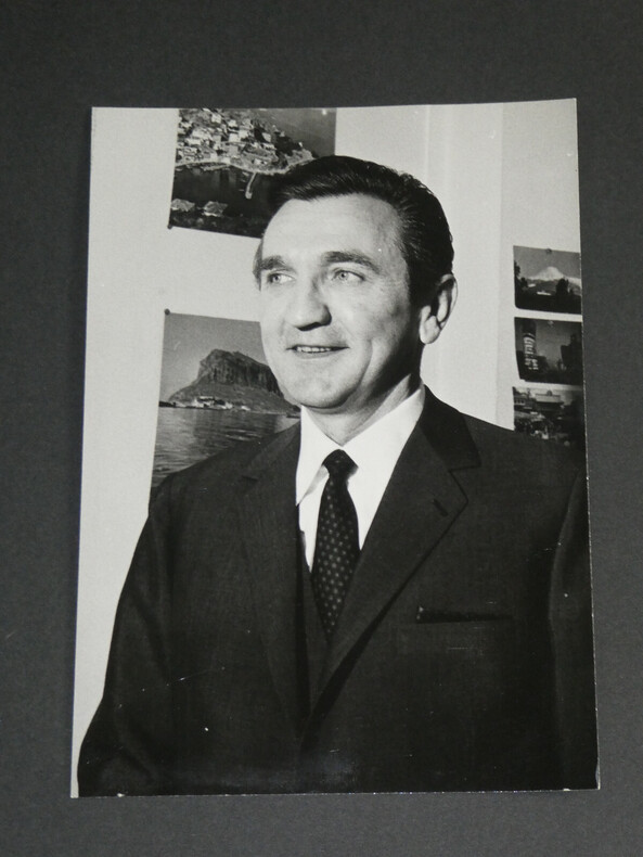 Photographie noir et Blanc ann&eacute;es 70/80 O.R.T.F Roger Couderc. Roger Couderc