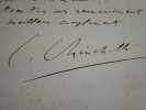 CHINCHOLLE Charles Henri - CARTE AUTOGRAPHE SIGNEE FIGARO 1897 VAN ZANDT LAKME. Charles Henri Chincholle