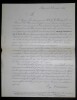 LETTRE IMPRIM&Eacute;E DE LA PART DE COURMEAUX POUR ACCORDS, 1866. Eug&egrave;ne Courmeaux