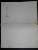 LETTRE IMPRIM&Eacute;E DE LA PART DE COURMEAUX POUR ACCORDS, 1866. Eug&egrave;ne Courmeaux