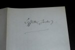 LETTRE IMPRIM&Eacute;E DE LA PART DE COURMEAUX POUR ACCORDS, 1866. Eug&egrave;ne Courmeaux