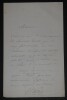 VIBERT Jean-Georges - Lettre autographe sign&eacute;e - Peintre et dramaturge fran&ccedil;ais. Jean-Georges Vibert