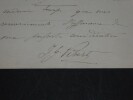VIBERT Jean-Georges - Lettre autographe sign&eacute;e - Peintre et dramaturge fran&ccedil;ais. Jean-Georges Vibert