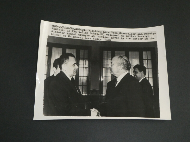 Photographie noir et Blanc d'&eacute;poque ann&eacute;es 70 Andre&iuml; GROMYKO 1970. Andre&iuml; Gromyko