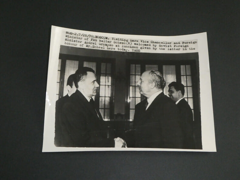 Photographie noir et Blanc d'&eacute;poque ann&eacute;es 70 Andre&iuml; GROMYKO 1970. Andre&iuml; Gromyko