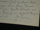 Juliette Adam - Lettre autographe sign&eacute;e - "La Nouvelle Revue" - 1885. Juliette ADAM