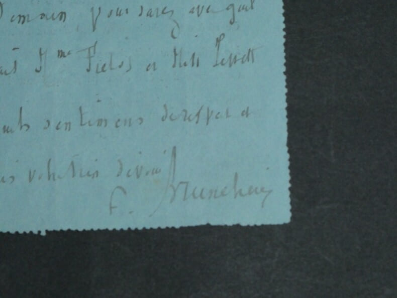 Ferdinand BRUNETIERE - LETTRE AUTOGRAPHE SIGN&Eacute;E &Agrave; Madame Blanc. Ferdinand Bruneti&egrave;re