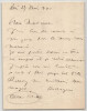 Louis Touchague, Lettre autographe sign&eacute;e et photographie originale 1941. Louis Touchagues