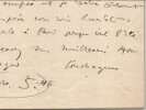 Louis Touchague, Lettre autographe sign&eacute;e et photographie originale 1941. Louis Touchagues