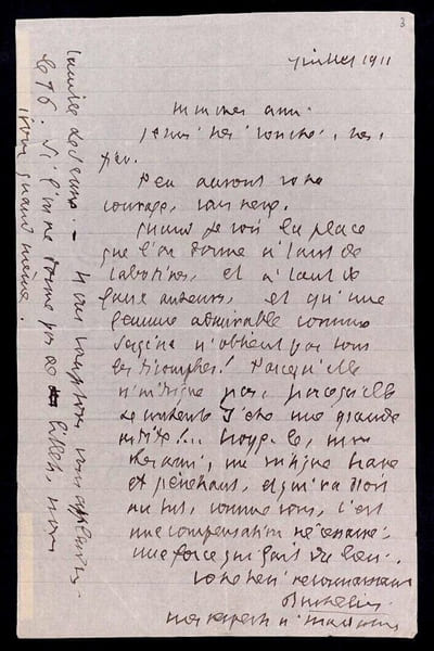 Saint-Georges DE BOUH&Eacute;LIER - LETTRE AUTOGRAPHE SIGN&Eacute;E, 1911. Saint-Georges DE BOUH&Eacute;LIER