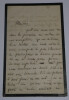 Ren&eacute; Philippe MILLET - LETTRE AUTOGRAPHE SIGN&Eacute;E, PRIX D'HONNEUR DE PHILOSOPHIE. Ren&eacute; Philippe MILLET