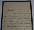 Ren&eacute; Philippe MILLET - LETTRE AUTOGRAPHE SIGN&Eacute;E, PRIX D'HONNEUR DE PHILOSOPHIE. Ren&eacute; Philippe MILLET