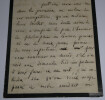 Ren&eacute; Philippe MILLET - LETTRE AUTOGRAPHE SIGN&Eacute;E, PRIX D'HONNEUR DE PHILOSOPHIE. Ren&eacute; Philippe MILLET