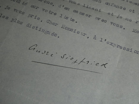 André SIEGFRIED - TAPUSCRIT SIGNÉ "Mémoires d'Outre-tombe", 1930, Paris. André SIEGFRIED