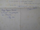 IGLESIS Roger - LETTRE AUTOGRAPHE SIGN&Eacute;E, SUPERBOLQUERE, PYR&Eacute;N&Eacute;ES 1935. Roger Igl&eacute;sis