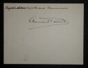 LETTRE AUTOGRAPHE SIGN&Eacute;E, OCTOBRE 1904. PARENT Armand