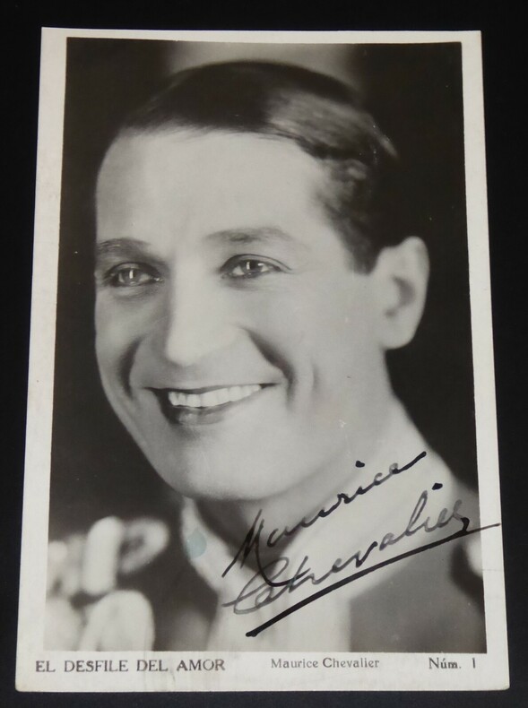 CHEVALIER Maurice - CARTE POSTALE AUTOGRAPHE SIGNEE ESPAGNE 1929. CHEVALIER Maurice