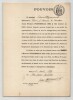 Pouvoir sign&eacute; par Edmond Haraucourt – Collection de 50 auteurs & musiciens. Edmond Haraucourt