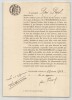 Pouvoir sign&eacute; par Ren&eacute; Pujol – Collection de 50 auteurs & musiciens. Ren&eacute; Pujol