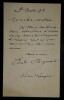 BERGERAT Emile - LETTRE AUTOGRAPHE SIGN&Eacute;E, 1892. Emile Bergerat