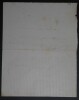BLUM Ernest - LETTRE AUTOGRAPHE SIGNEE, PARIS. Ernest Blum