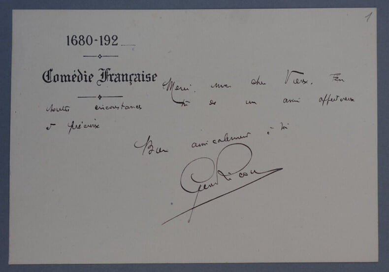Georges RICOU, Homme Politique - CARTE-LETTRE AUTOGRAPHE SIGN&Eacute;E. Georges RICOU