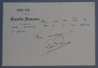 Georges RICOU, Homme Politique - CARTE-LETTRE AUTOGRAPHE SIGN&Eacute;E. Georges RICOU