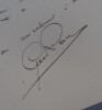 Georges RICOU, Homme Politique - CARTE-LETTRE AUTOGRAPHE SIGN&Eacute;E. Georges RICOU
