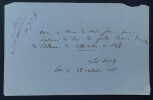 Louis Adrien HUART, Journaliste - LETTRE AUTOGRAPHE SIGN&Eacute;E, 1852. Louis Adrien HUART