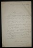 LETTRE AUTOGRAPHE SIGN&Eacute;E, D&Eacute;CEMBRE 1883. Emile Richebourg