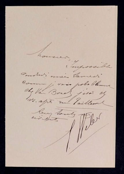 Caroline-Eug&eacute;nie SECONG-WEBER, Actrice de th&eacute;&acirc;tre - LETTRE AUTOGRAPHE SIGN&Eacute;E. Caroline-Eug&eacute;nie SECONG-WEBER