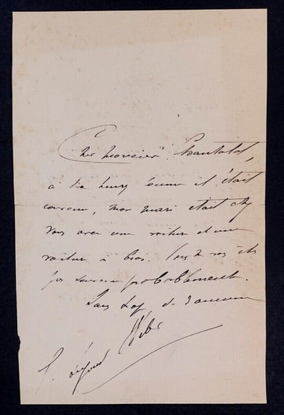 Caroline-Eug&eacute;nie SECONG-WEBER, Actrice de th&eacute;&acirc;tre - LETTRE AUTOGRAPHE SIGN&Eacute;E. Caroline-Eug&eacute;nie SECONG-WEBER