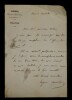 VEUILLOT Eug&egrave;ne - LETTRE AUTOGRAPHE SIGN&Eacute;E, REDACTION L'UNIVERS, PARIS. Eug&egrave;ne Veuillot