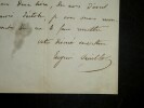 VEUILLOT Eug&egrave;ne - LETTRE AUTOGRAPHE SIGN&Eacute;E, REDACTION L'UNIVERS, PARIS. Eug&egrave;ne Veuillot