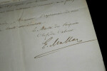 LETTRE AUTOGRAPHE SIGN&Eacute;E &Agrave; GELLIBERT Alexis DU MA&Icirc;TRE DES REQU&Euml;TES, Paris, 1842. Ma&icirc;tre des Requ&ecirc;tes, Cabinet du Ministre de l'Int&eacute;rieur