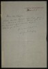 CAPUS Alfred Connu aussi sous Canalis et Graindorge - LETTRE AUTOGRAPHE SIGN&Eacute;E. Alfred Capus