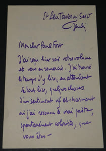 Camille MAUCLAIR - LETTRE AUTOGRAPHE SIGNÉE à Paul FORT par rapport à un banquet