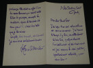 Camille MAUCLAIR - LETTRE AUTOGRAPHE SIGN&Eacute;E &agrave; Paul FORT par rapport &agrave; un banquet. Camille Mauclair