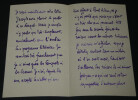 Camille MAUCLAIR - LETTRE AUTOGRAPHE SIGN&Eacute;E &agrave; Paul FORT par rapport &agrave; un banquet. Camille Mauclair