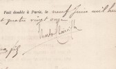 Pouvoir sign&eacute; par Charles Clairville – Collection de 50 auteurs & musiciens. Charles Clairville