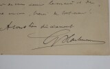 HARTMANN Georges - LETTRE AUTOGRAPHE SIGN&Eacute;E, PARIS 1884. Georges Hartmann