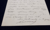 Augustine C&eacute;leste SCRIWANECK, Com&eacute;dienne - LETTRE AUTOGRAPHE SIGN&Eacute;E. Augustine C&eacute;leste SCRIWANECK