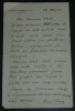 Ren&eacute; CLAIR, R&eacute;alisateur - LETTRE AUTOGRAPHE SIGN&Eacute;E &agrave; Lucien WAHL 1930. Ren&eacute; CLAIR